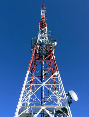 Σταθμός βάσης 4G 5G Θάλασσα Ζεστή ζάχαρη Ζαλβανισμένη Τηλεπικοινωνία Γωνία Σιδηρουργικός πύργος